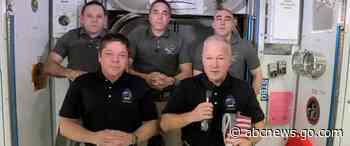 NASA astronauts aim for Florida coast to end SpaceX flight