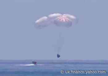 SpaceX return: Trump, Nasa and astronauts celebrate as Crew Dragon successfully completes splashdown on Earth
