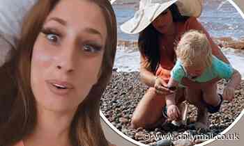 Stacey Solomon is warned she could be taken into custody for taking rocks from the beach