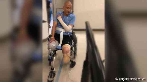 Calgary cop on the road to recovery hopes to walk again