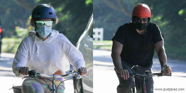 Jennifer Lopez & Alex Rodriguez Go Biking Together in the Hamptons