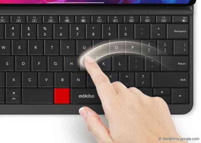 Mokibo iPad keyboard case with gesture control