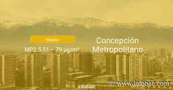 Calidad del aire en Concepción Metropolitano de hoy 2 de agosto de 2020 - Condición del aire ICAP - infobae