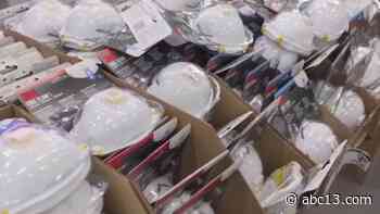 Personal protective equipment giveaway at Impact Church parking lot - KTRK-TV