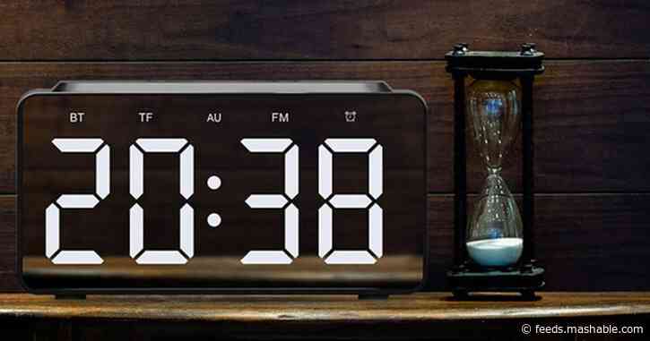 Wake up to your favorite music and a charged phone with this cool gadget
