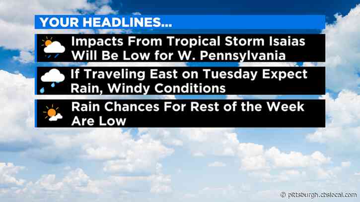 Pittsburgh Weather: Higher Temperatures Back Later In The Week