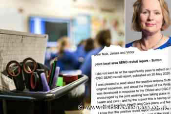 Vicky Ford praises Sutton for improving SEND services