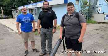 Local businesses help 14-year-old entrepreneur after leaf blower gets stolen - Fox17