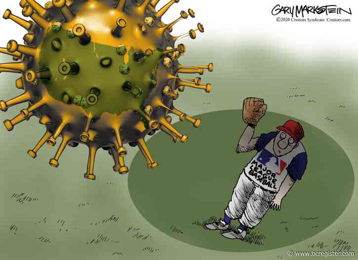 Baseball catches coronavirus: Political Cartoons