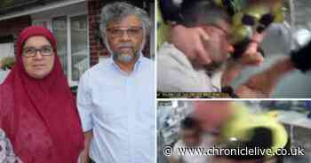 Footage shows dad dragged away from dying daughter's bedside by police