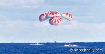 NASA Astronauts Wake Up, Prep SpaceX Crew Dragon For Splashdown