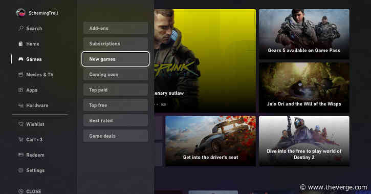 Microsoft reveals redesigned, much faster Xbox store