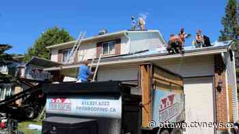 Ottawa roofers pitch in to restore local woman's unfinished roof for free - CTV News Ottawa