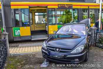 Übersehen: Auto kollidiert wieder in große S-Bahn in Karlsruhe - Karlsruhe Insider