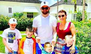 Coleen Rooney shares a family snap with husband Wayne and their four children