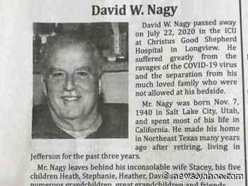 An impassioned obituary for a 79-year-old coronavirus victim blames Trump for his death, then calls out Texas Gov. Greg Abbott and people who refused to wear masks