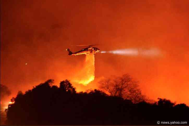 Wildfire east of Los Angeles grows, forces thousands from homes