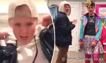JoJo Siwa, 17, reveals boyfriend's identity in funny TikTok video in which they swap clothes
