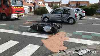 Un motard blessé dans une violente collision avec une voiture à Calais - La Voix du Nord