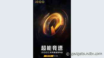 iQoo 5 Series With 120W Fast Charging Support Set to Launch on August 17