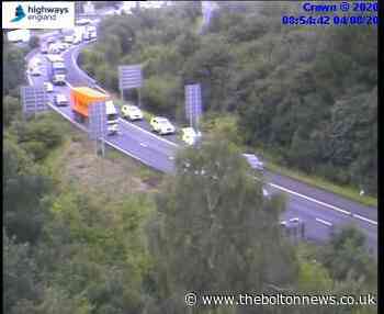 Traffic released after being stopped on M61 slip road due to police incident