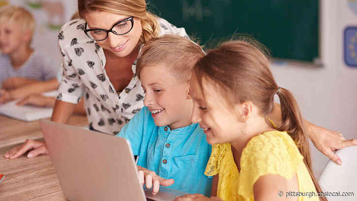 Teachers, Parents, And Students Working To Find Healthy Routine While Educating And Learning Remotely