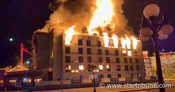 Fire heavily damages hotel under construction in downtown St. Paul