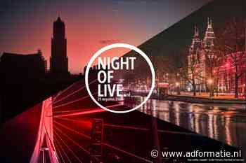 Night of Live 2020:  gebouwen kleuren rood voor evenementenbranche