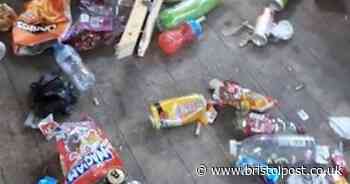 This is the disgusting mess left at nature reserve