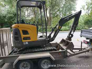 Stolen digger and trailer seized by Bolton police from caravan park - The Bolton News