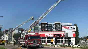 Fire breaks out at tire shop in central Edmonton - CTV News Edmonton