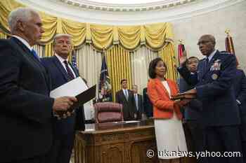 Trump hosts swearing-in of first Black Air Force chief