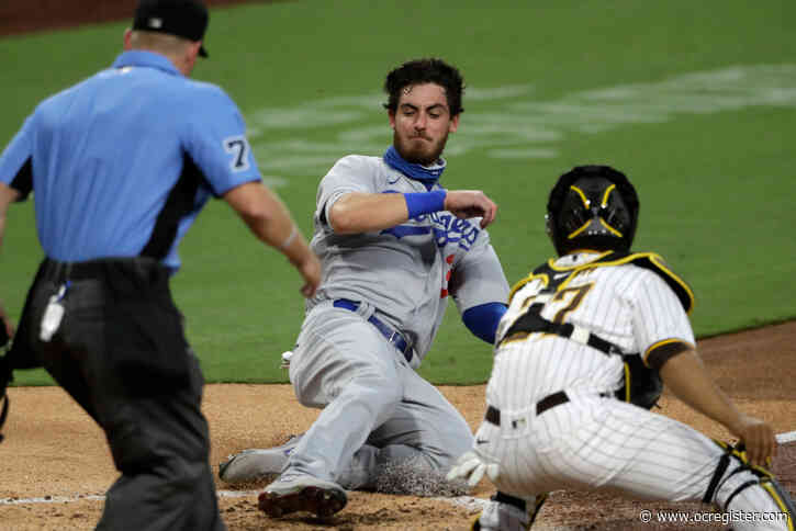 Dodgers’ late-arriving offense carries them past Padres