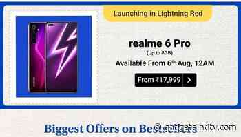 Realme 6 Pro Lightning Red Colour Option Launched, to Go on Sale During Flipkart Big Saving Days