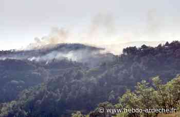 Un feu de végétation est en cours - Hebdo de l'Ardèche
