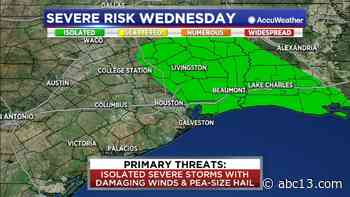 Another round of thunderstorms possible Wednesday - KTRK-TV