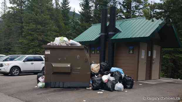 Piles of garbage found at popular Alberta hiking spot