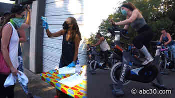 Long Island cycling studio brings classes outside to stay open during pandemic