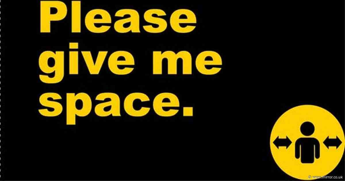 Official 'please give me space' badges for people who can't socially distance