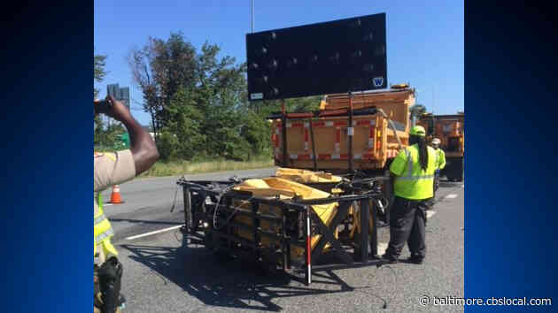 2 State Highway Administration Vehicles Hit In Maryland In 2 Days, Agency Says