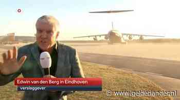 Verslaggever NOS waait live bijna uit beeld door straalmotor van Eindhovens toestel naar Libanon