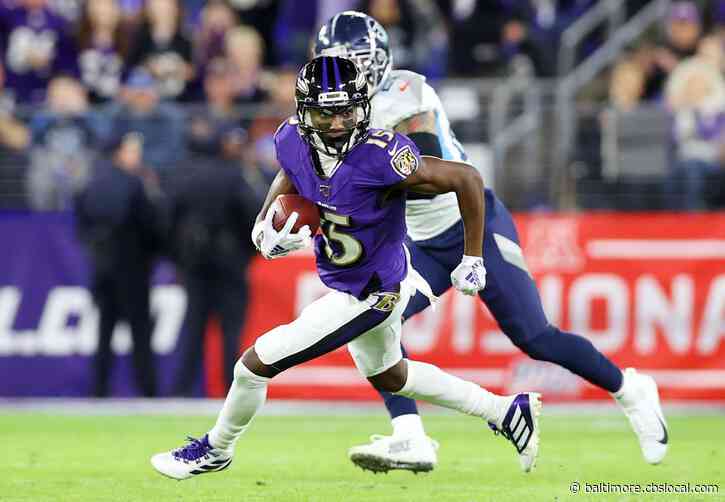 Ravens WR Marquise Brown Sporting Larger Frame, More Speed