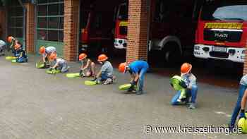Ein Tag bei der Feuerwehr: Kinder zeigen vollen Einsatz - kreiszeitung.de