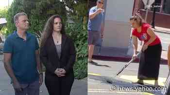 Martinez couple charged with hate crime after allegedly defacing BLM mural appear in court