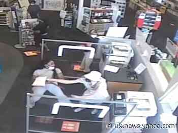 Woman arrested for beating disabled shopper who asked her to put on mask in crowded Staples store