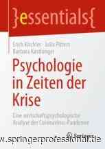 Psychologie in Zeiten der Krise | springerprofessional.de - Springer Professional