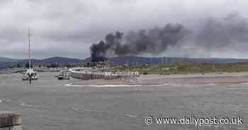 RECAP: Kinmel Bay fire seen for miles around - North Wales Live