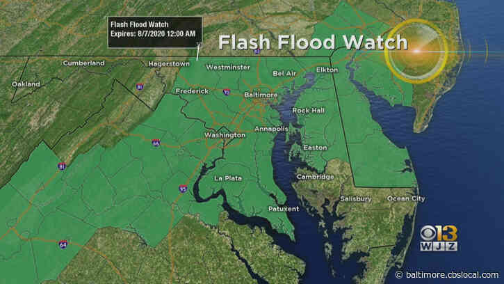 Flash Flood Watches In Effect As Thunderstorms Move Through Maryland