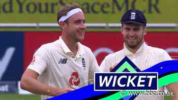 England v Pakistan: Stuart Broad dismisses Asad Shafiq