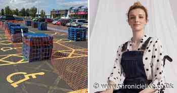 Retail park apologises to woman after disabled parking bays cordoned off
